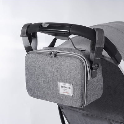 SUNVENO Portable Diaper Changing Bag – 3-in-1 Changing Pad & Stroller Organizer