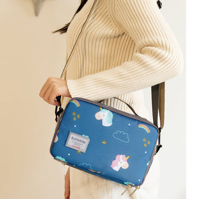SUNVENO Portable Diaper Changing Bag – 3-in-1 Changing Pad & Stroller Organizer