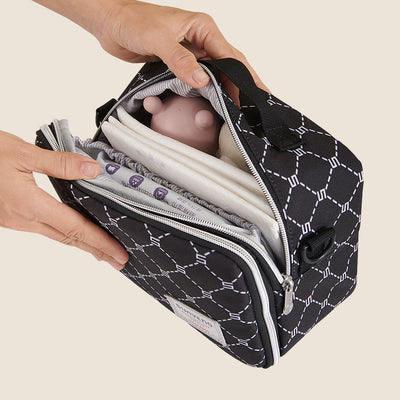 SUNVENO Portable Diaper Changing Bag – 3-in-1 Changing Pad & Stroller Organizer
