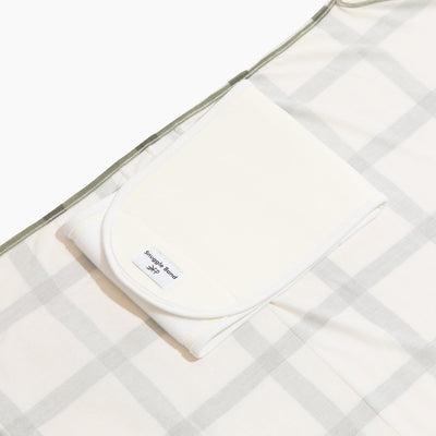 Sage Windowpane Swaddle II