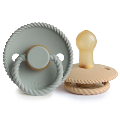 FRIGG Rope Rubber Pacifier – Natural Latex Baby Pacifier