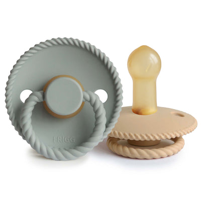 FRIGG Rope Rubber Pacifier – Natural Latex Baby Pacifier