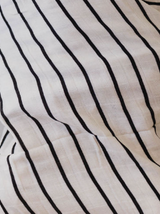 Muslin Swaddle | Grey & Black Stripe