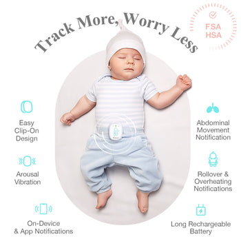 Sense-U Smart Baby Monitor Pro+ – Track Heart Rate, Rollover &amp; Temperature