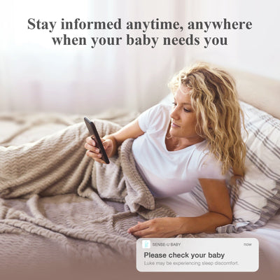 Sense-U Smart Sock Shoe Baby Monitor 3 – Real-Time Heart Rate & Sleep Tracking