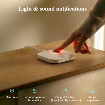 Sense-U Smart Sock Shoe Baby Monitor 3 – Real-Time Heart Rate & Sleep Tracking
