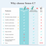 Sense-U Smart Sock Shoe Baby Monitor 3 (Long Range) – Extended Bluetooth, Real-Time Health Monitoring