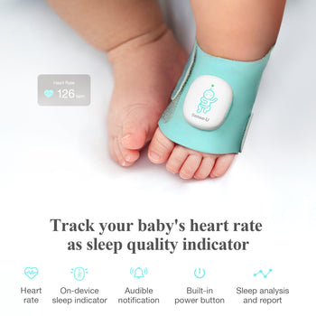 Sense-U Smart Sock Shoe Baby Monitor 3 – Real-Time Heart Rate & Sleep Tracking