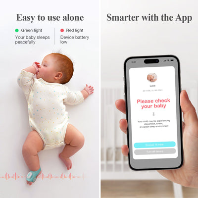 Sense-U Smart Sock Shoe Baby Monitor 3 – Real-Time Heart Rate & Sleep Tracking