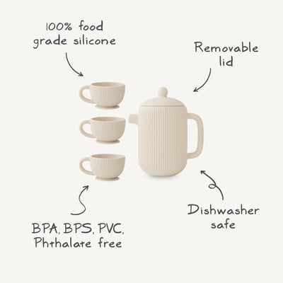Mushie Silicone Tea Set
