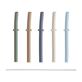Mushie Silicone Replacement Straws Set (5 Pack)