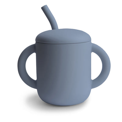 Mushie Silicone Training Cup + Straw