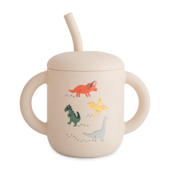 Mushie Silicone Training Cup + Straw