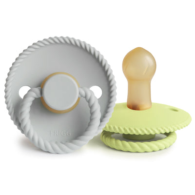 FRIGG Rope Rubber Pacifier – Natural Latex Baby Pacifier