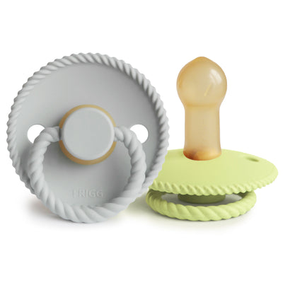 FRIGG Rope Rubber Pacifier – Natural Latex Baby Pacifier