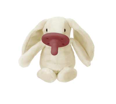 Silicone Pacifier with Soft Toy for Newborns – Gum-Friendly Comfort Soother