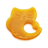 Haakaa Natural Owl Teether – One-Piece Rubber Teething Toy (3M+)