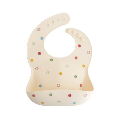 Mushie Silicone Baby Bib – Adjustable Catch-All Bib