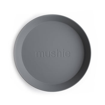 Mushie Round Dinnerware Plates – Non-Toxic Baby Plate Set