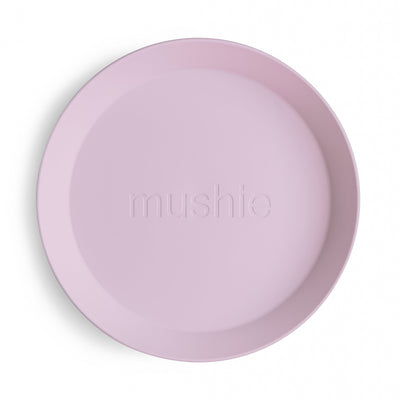 Mushie Round Dinnerware Plates – Non-Toxic Baby Plate Set