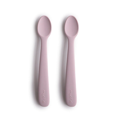Mushie Silicone Feeding Spoons – Soft-Tip Baby Spoons