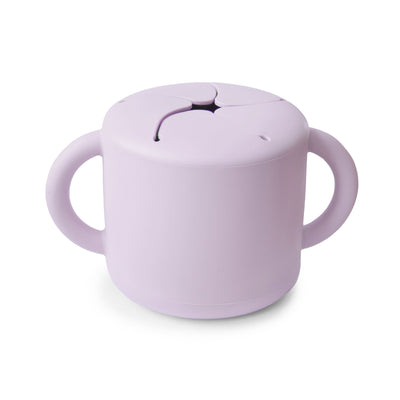 Mushie Silicone Snack Cup – Spill-Proof Toddler Snack Container