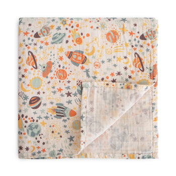 Mushie Organic Cotton Muslin Swaddle Blanket