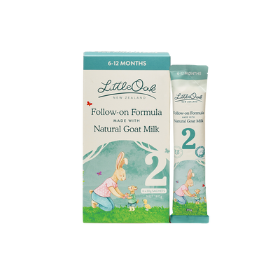 LittleOak Goat Milk Formula Stage 2 Olive Oil A2 Sachets 6x30g