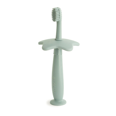 Mushie Star Training Toothbrush – Silicone Toddler Toothbrush