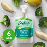 Green Dream Organic Broccoli, Pear & Apple Puree Pouches (6-Pack)
