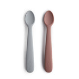 Mushie Silicone Feeding Spoons – Soft-Tip Baby Spoons