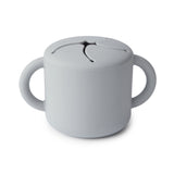 Mushie Silicone Snack Cup – Spill-Proof Toddler Snack Container