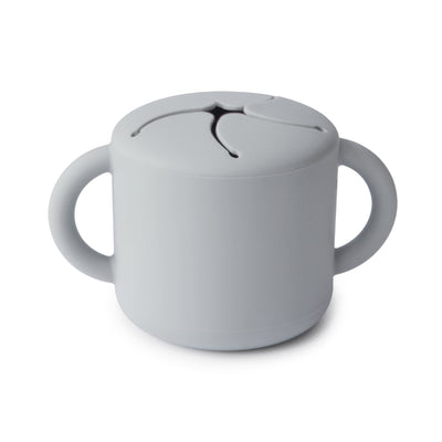 Mushie Silicone Snack Cup – Spill-Proof Toddler Snack Container