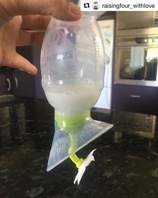 Haakaa Silicone Breast Pump & Flower Stopper Combo (4oz)