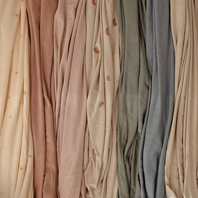 Organic Stretchy Baby Swaddle Blanket