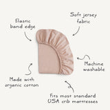Organic Cotton Stretchy Crib Sheet