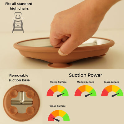 Stainless Steel Toddler Feeding Set 12+ Months- Mocha Mousse