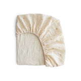 Mushie Mini Muslin Crib Sheet