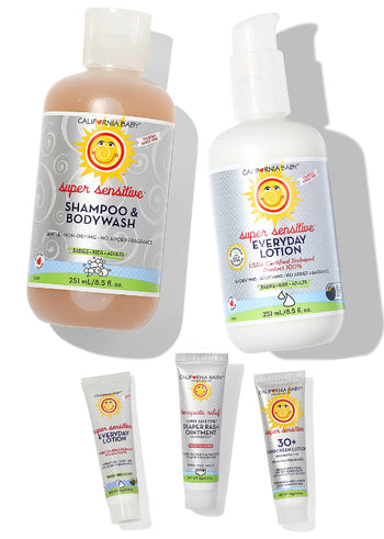 California Baby Super Sensitive Baby Starter Set Fragrance-Free