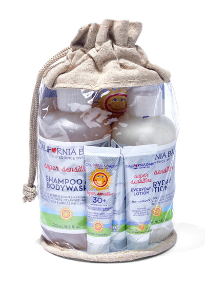 California Baby Super Sensitive Baby Starter Set Fragrance-Free