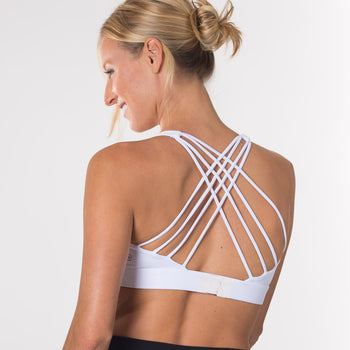 Océane 2 - Medium Support Nursing Sport Bra No Pumping (Blanc)