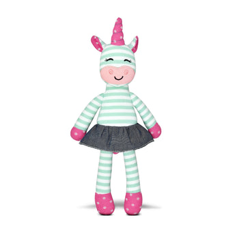 Apple Park Tiny Dancing Unicorn - Mint Stripe