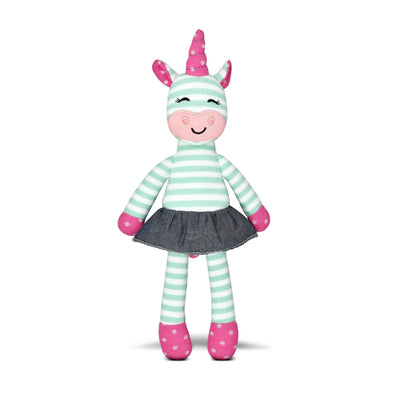 Apple Park Tiny Dancing Unicorn - Mint Stripe