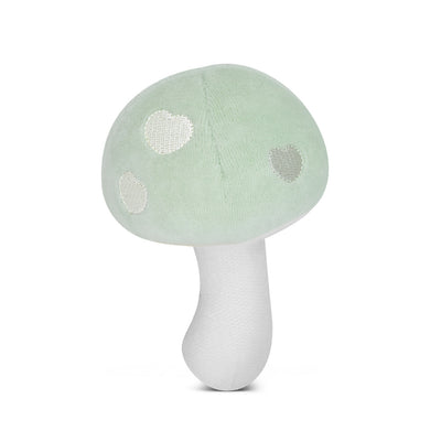 Apple Park Mushroom Rattle - Mint Velour