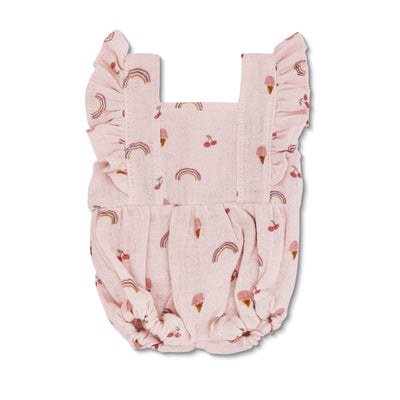 Apple Park Doll Romper - Rainbows & Ice Cream