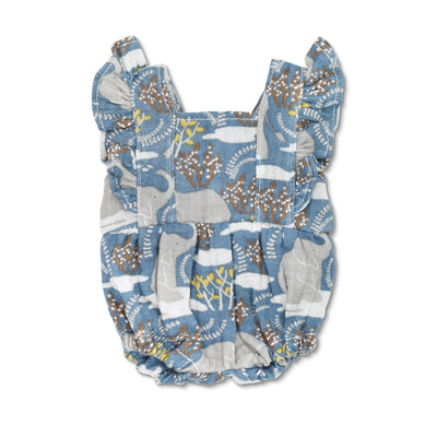 Apple Park Doll Romper - Safari Party