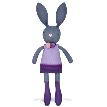 Apple Park Knit Bunny Plush - Lila