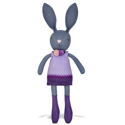 Apple Park Knit Bunny Plush - Lila