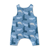 Apple Park Muslin Snap Jumpsuit - Whale Tales