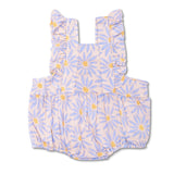 Apple Park Muslin Flutter Sleeve Romper - Daisy Dreams